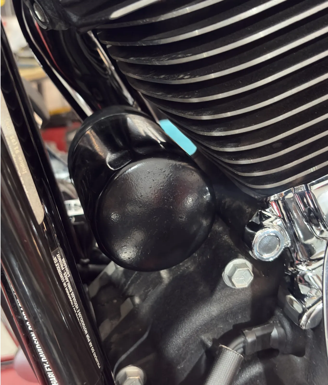 Filtro de óleo de Harley Davidson na Rooter's Garage